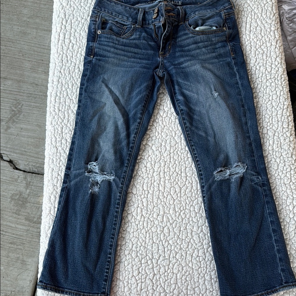 American Eagle Outfitters Blue Straight Leg Jeans